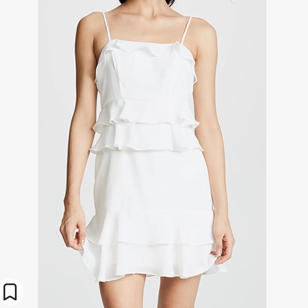 Parker Women's Kristie Spaghetti Strap Ruffle Short Dress